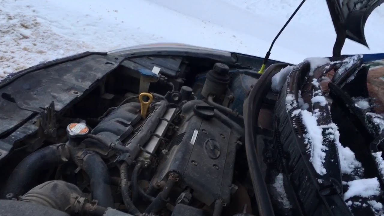 свист под капотом хендай Солярис под нагрузкой - YouTube