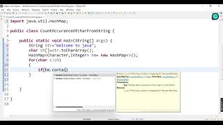Java Interview Question: How to count of occurrence of character from string in java