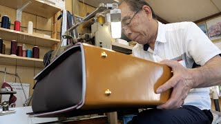 Legendary bag craftsman! Manufacturing process of bags for insurance sales jobs