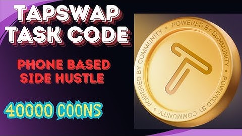 Phone Based side hustles Tapswap daily Cinema code for today| Today tapswap code