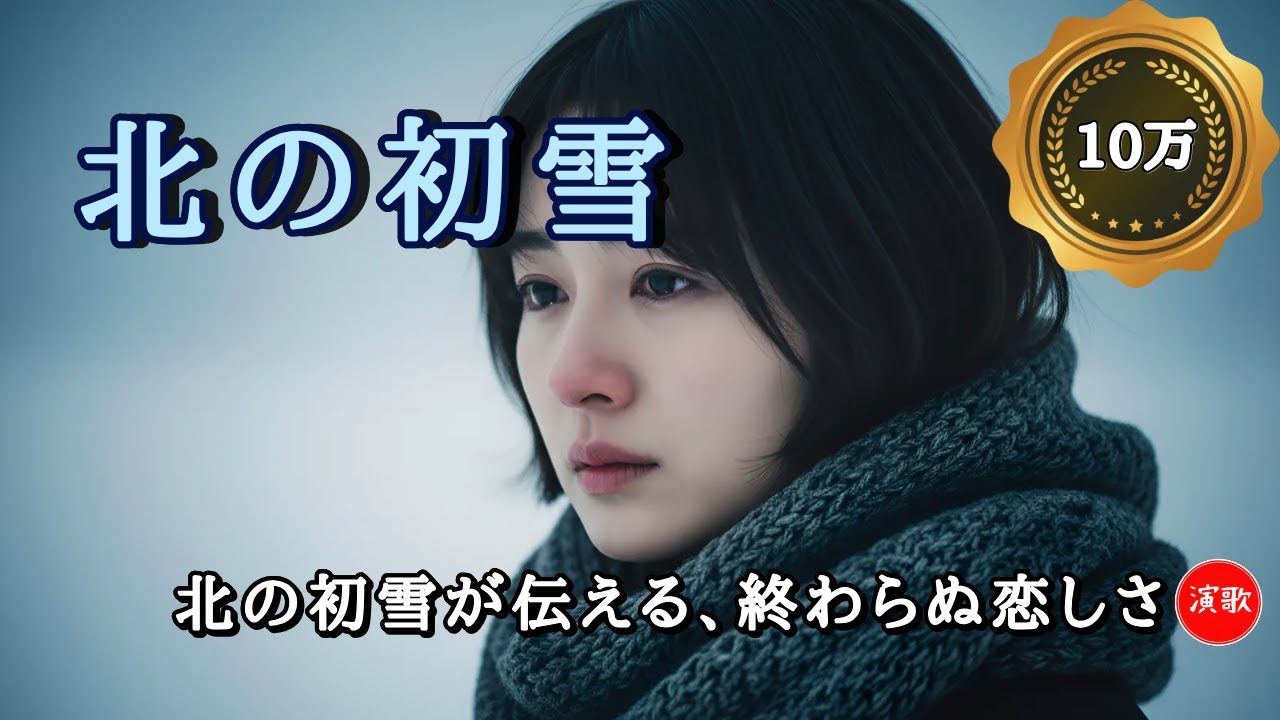 新曲 **北の初雪 ** 涙が積もる 北の初雪  