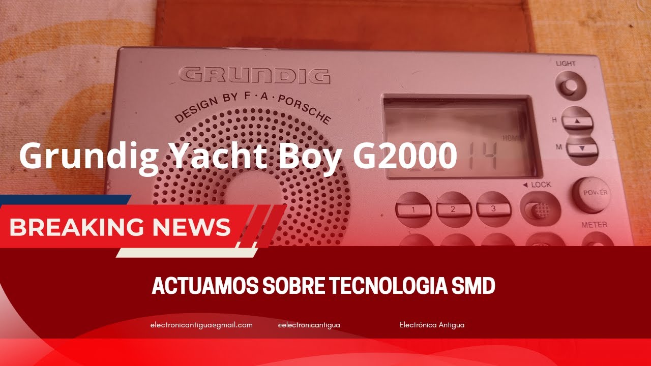 Grundig Yacht Boy YB2000, no audio or reception. Microsurgery on a