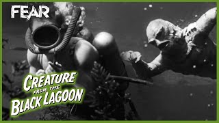 Underwater Harpoon Showdown | Creature From The Black Lagoon (1954)