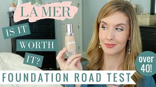La Mer Soft Fluid Long Wear Foundation Review | Wear Test | Over 40 Foundation screenshot 2
