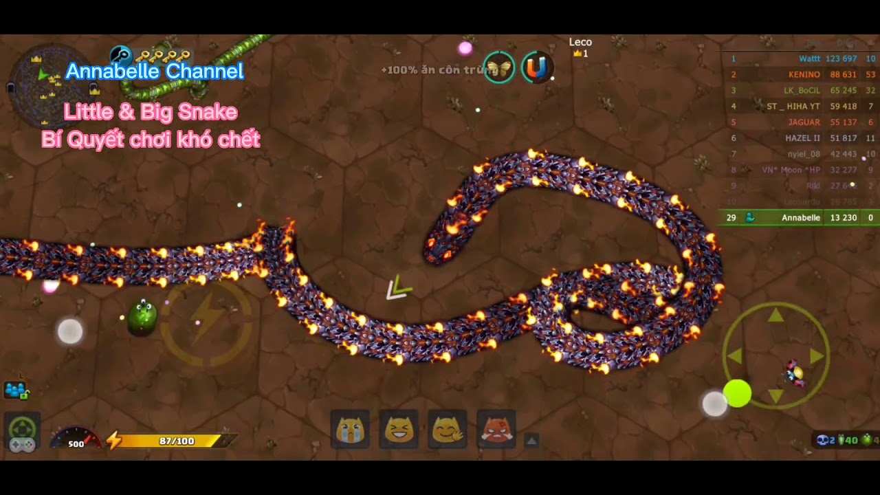 Hướng dẫn chơi game con rắn Little Big Snake game khó chết nhất! - YouTube