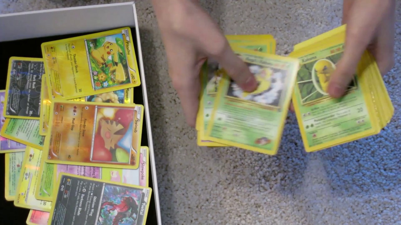 Pokémon Cards - sifting and sleeving holographic cards ASMR