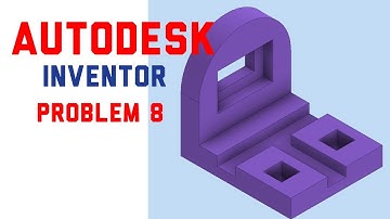 Autodesk inventor problem 8 in | Isometric view | Technical drawing | Engineering drawing