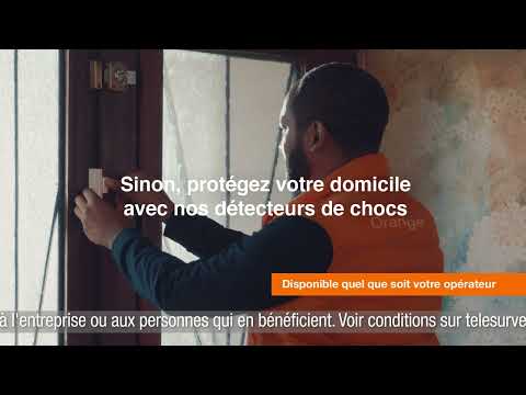 Maison Protégée - Alarme et télésurveillance - Détecteurs de chocs – 2022 - Orange