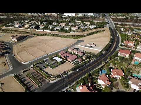 DJI Mavic Aerial View Over Porter Ranch