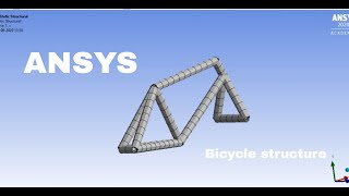 Bicycle structure using ANSYS.