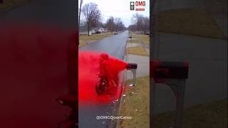 Biker Smashes Mailbox Then Instantly Regretted It! 🏍️💥 (Instant Karma)