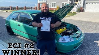 Winner of the k20 Midori EK Hatch!!! 🍀