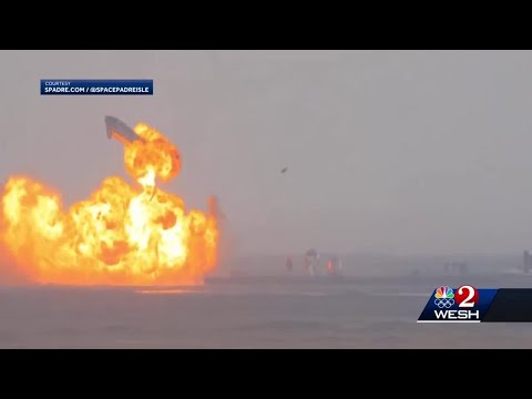 SpaceX sticks the landing with massive Starship, but explosion ensues