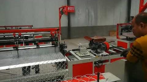 4m width single wire fully automatic chain link fence machine popular in India