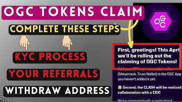OGC KYC Process | Tokens Withdrawal | Referrals Task | Important Guide