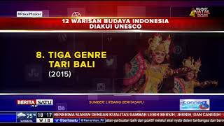 Daftar 12 Warisan Budaya Indonesia Yang Diakui Unesco
