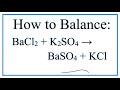 Balancing Chemical Equations and Ions