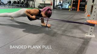 Banded Plank Pull