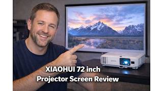 📽️ XIAOHUI 72 Inch Projector Screen Review – Worth It Before You Buy? 📽️