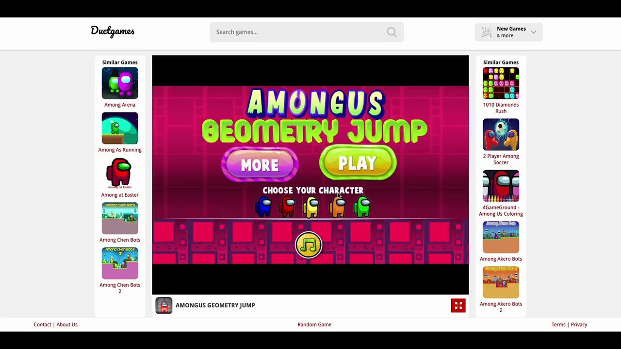 Among Us Geometry | Ductgames | Free H5 Games Online