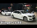 Kia Stinger GT vs Chevy SS (street race)