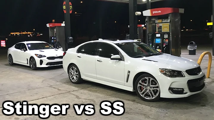 Kia Stinger GT vs Chevy SS (street race)