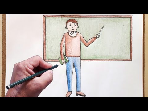 Vídeo: Como Desenhar Um Professor
