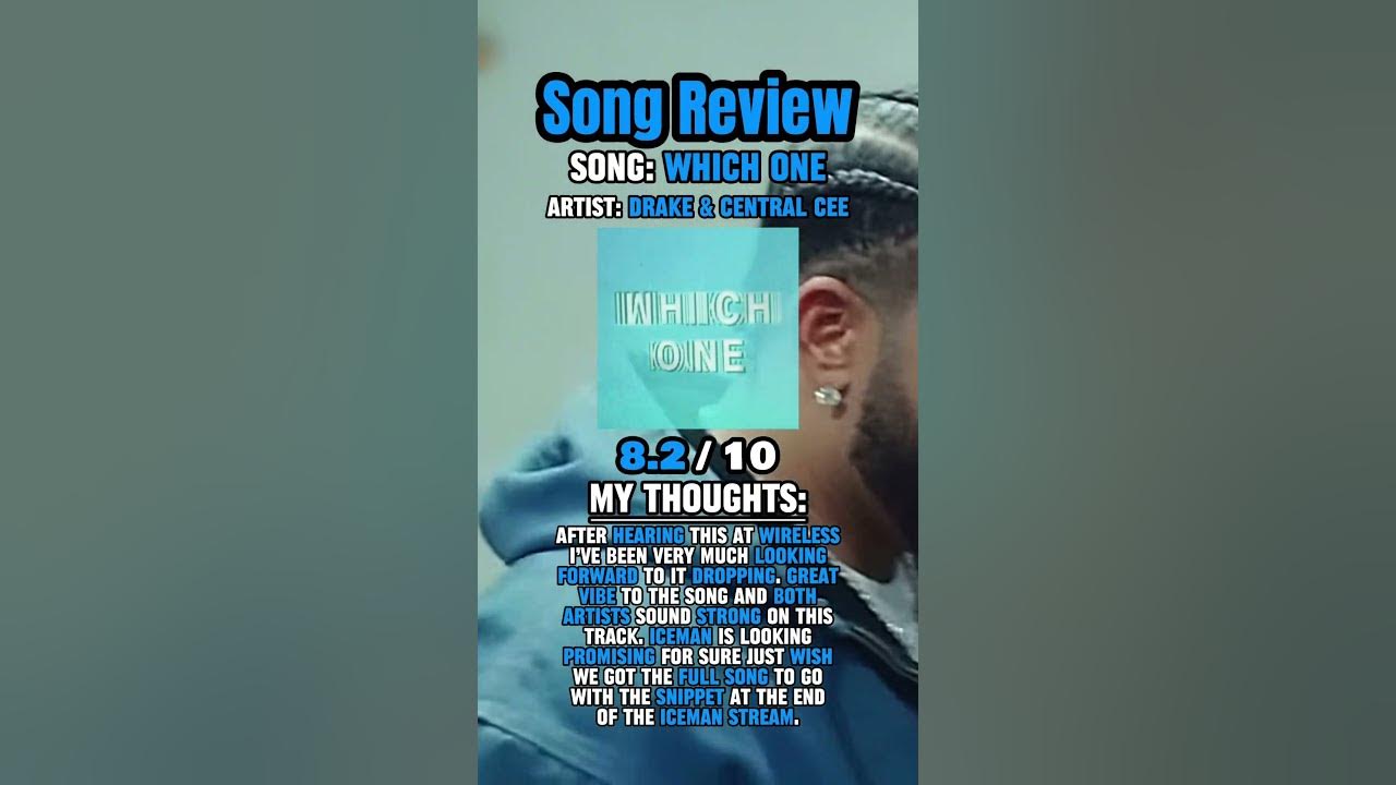 Which One Drake and Central Cee Song Review #drake #centralcee #rap #hiphop #music #whichone #iceman