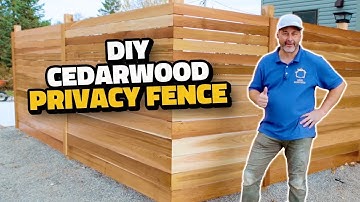 How to Build a Cedar Fence