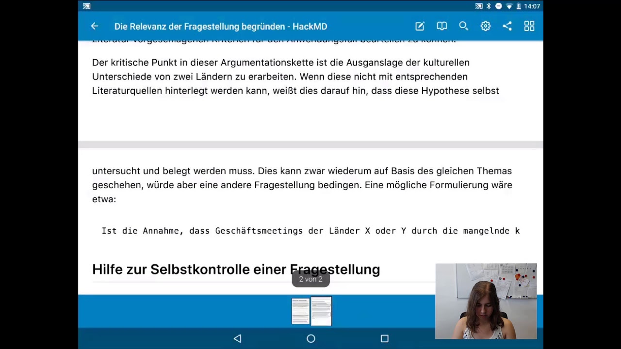 VWA - TB1 - Relevanz einer Fragestellung begründen - YouTube