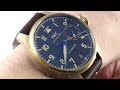 IWC Big Pilot 's Watch (BRONZE) Limited Edition IW5010-05 Luxury Watch Review