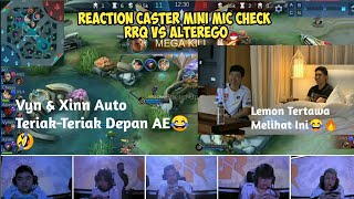 Busett!! RRQ MODE STM🤣😂, Sampe Teriak-Teriak Depan Ae | Mini Mic Check RRQ VS AE