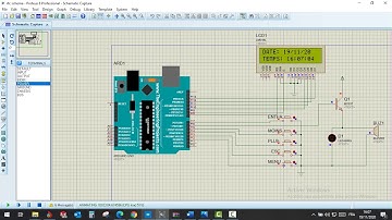 proteus arduino uno lcd interruption timer1 pin 2 pin 3 EEPROM read write- RTC -alarm