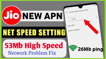 Jio APN Settings | Jio Network Problem | Jio Internet Problem Solution | Increase Jio Net Speed | 4G