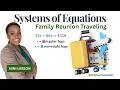 Family Reunion Traveling Turned Into a System of Equations (Real-World Application)