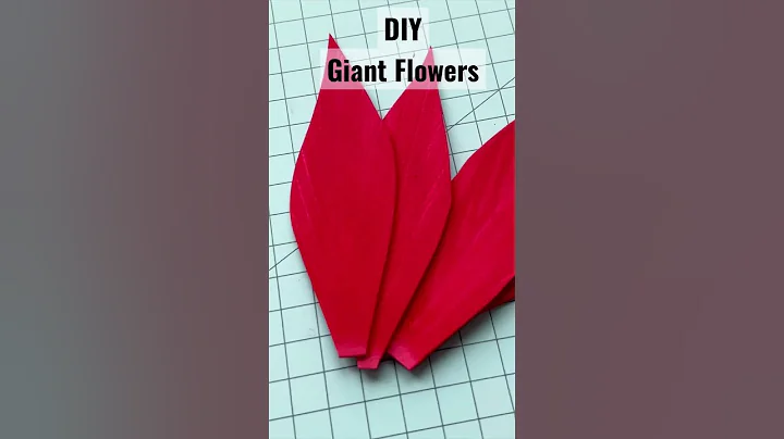 DIY Giant Foam Roses