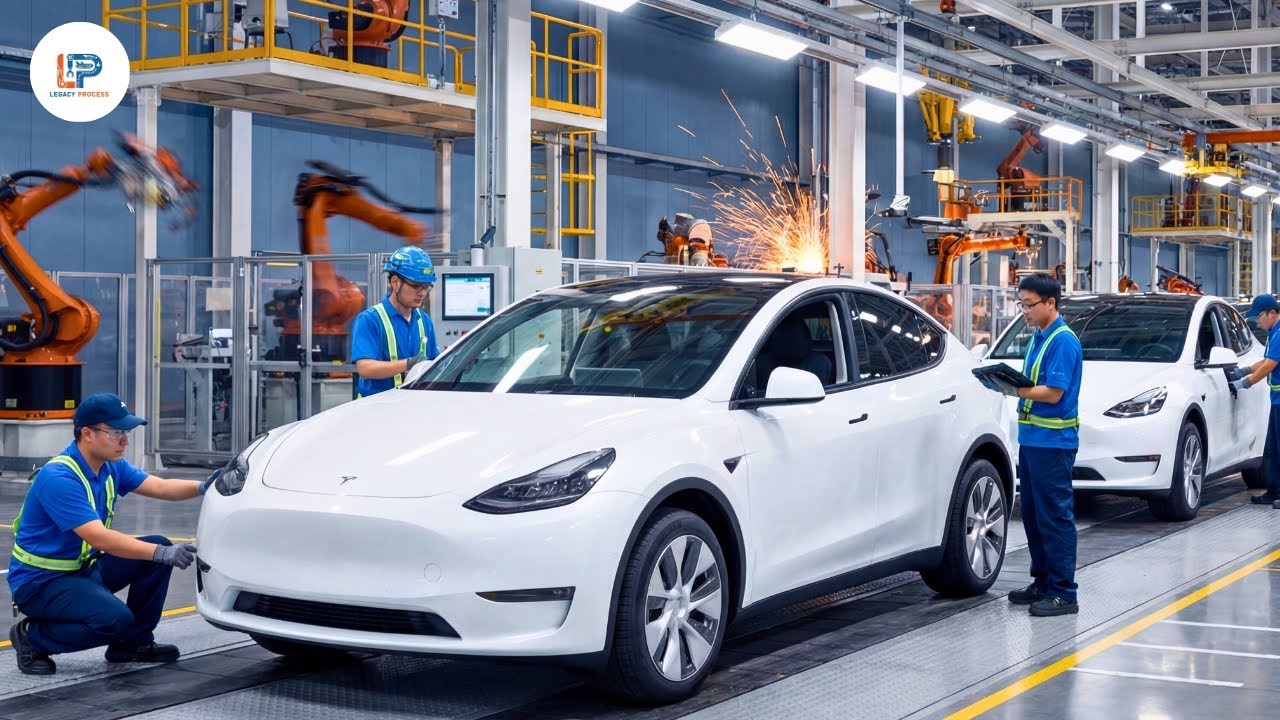 $50,000 Tesla Built in 10 Minutes | Full Factory Process