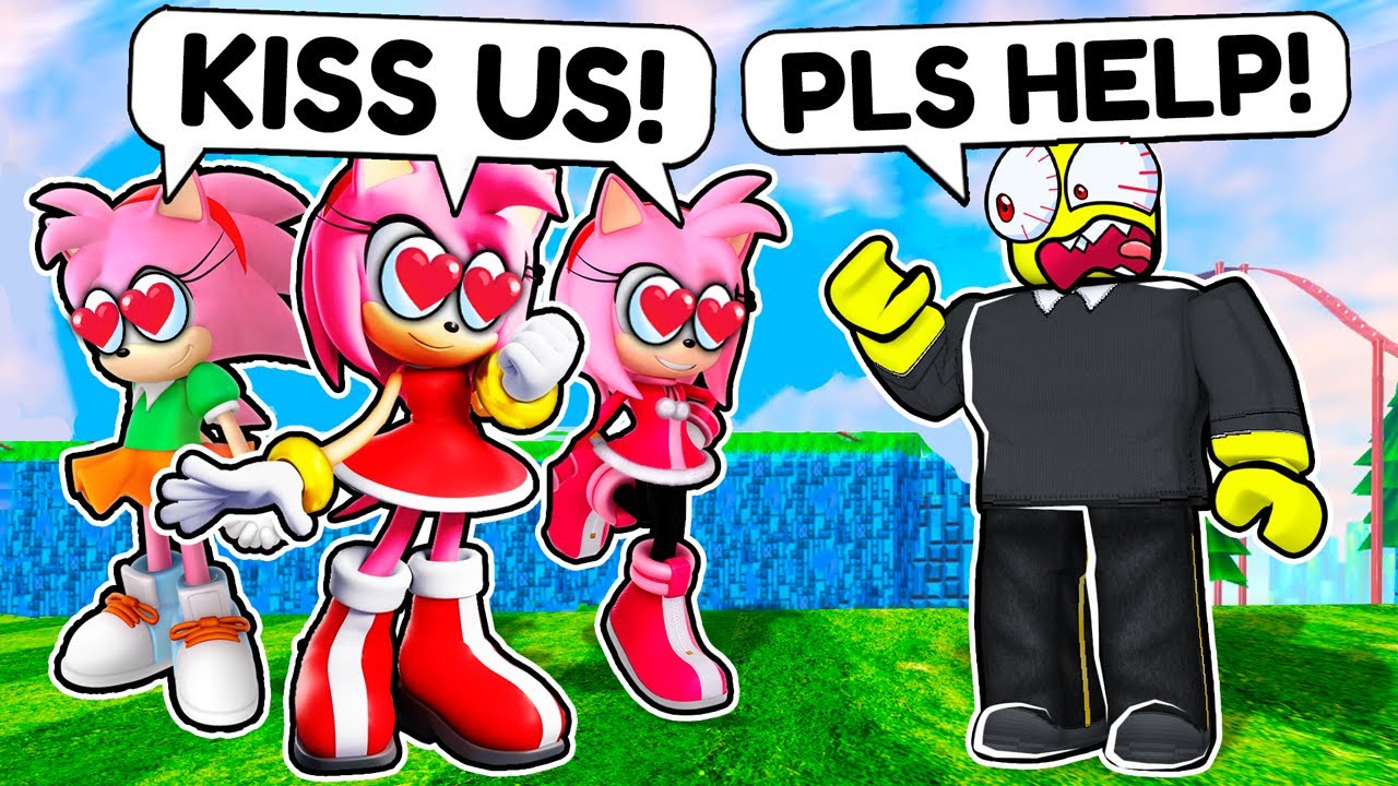 3 AMY ROSES Tried to DATE ME! (Sonic Speed Simulator)