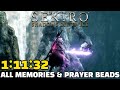 Sekiro All Memories & Prayer Beads Speedrun in 1:11:32 (Former World Record)