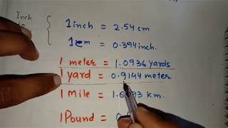 BASIC UNIT CONVERSION FOR CIVIL ENGINEERS