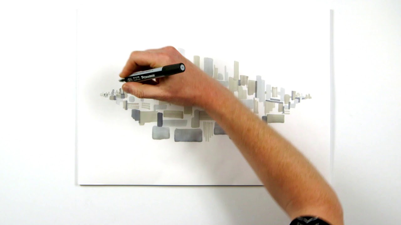 winsor & newton promarker architecture wallet of 24