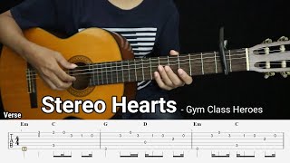 Stereo Hearts  Gym Class Heroes feat. Adam Levine  Fingerstyle Guitar Tutorial + TAB & Lyrics