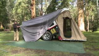 Tvan Camper Trailer - Using The Sail Awning