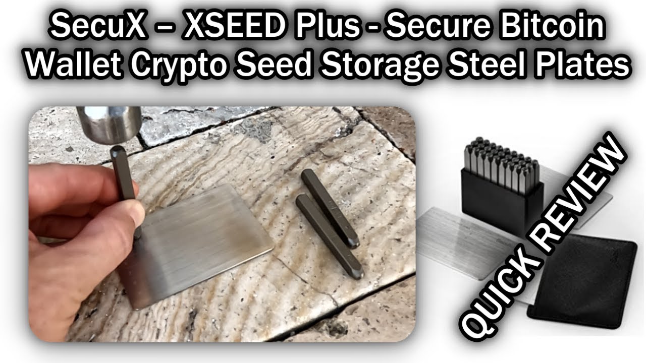 Credit Card Holder Rfid Blocking SecuX XSEED Plus Crypto Seed Storage -  Steel Plates With Punch Set, Fireproof & Waterproof SecuX XSEED Plus Steel  Wallet Backup