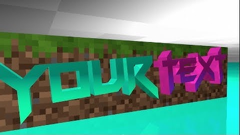 Free 3D Minecraft Intro Template For Cinema4D ~ Rankminer