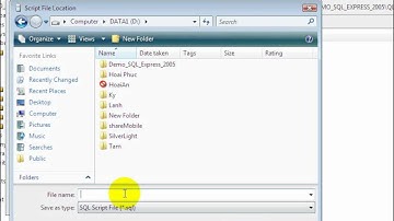 Generate Script SQL 2005