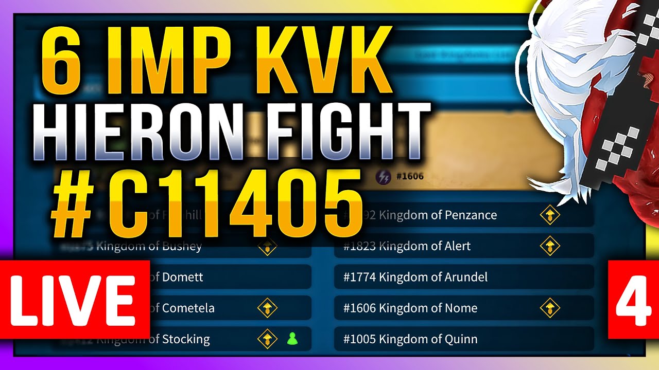 6 Imperium KVK: Hieron Fight 🔥 LIVE! 🔴 C11405 1412 1875 1647 1892 1823 1606 #4