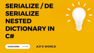 Serialize / deserialize Nested dictionary using c# language | ASP.NET | MVC Wealth
