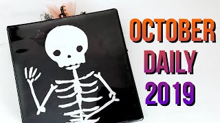 October Daily 2019 Full Flip Through | Serena Bee Creative