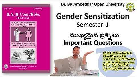 Gender Sensitization important question #genderseisitization-imp-questions